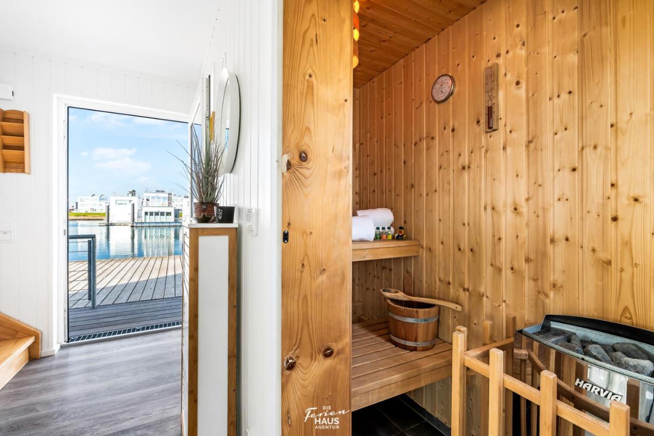 Schwimmendes Haus Aloha Villa Olpenitz Esterno foto